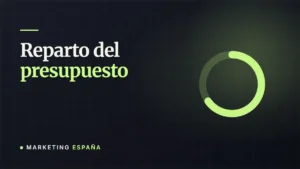 Gráfico circular de reparto: el presupuesto de marketing digital