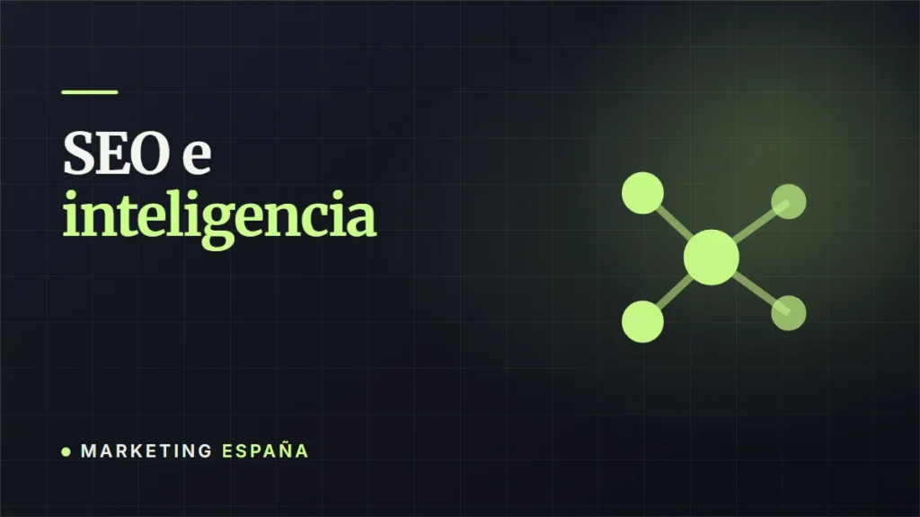 Red de nodos conectados: el SEO y la inteligencia artificial