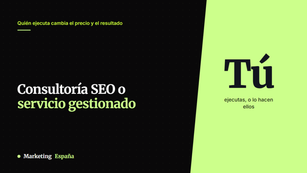 Consultoría SEO: qué hace un consultor y cuándo te sirve
