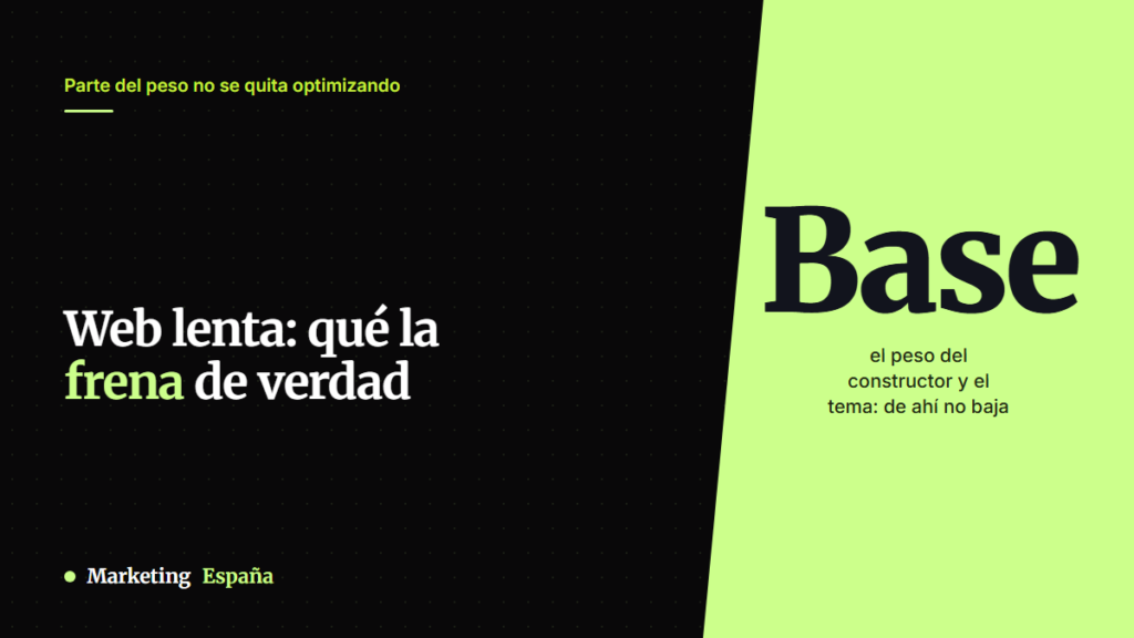 Web lenta: qué la frena de verdad y qué no vas a arreglar