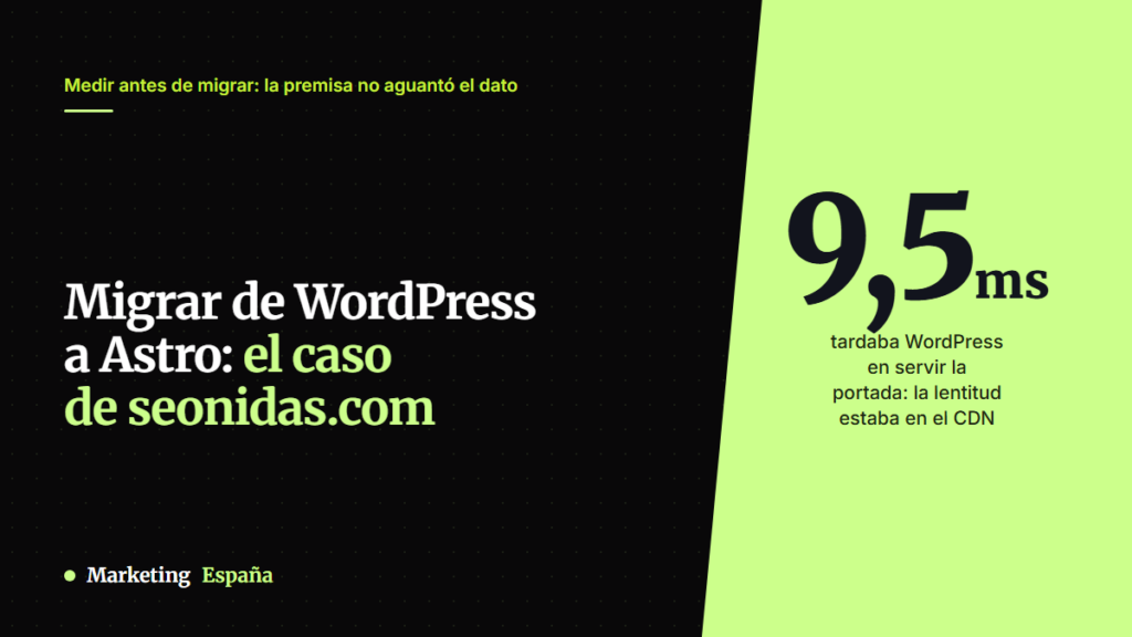 Migrar de WordPress a Astro: el caso de seonidas.com