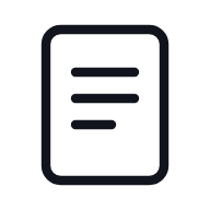 Icono de documento con líneas de texto