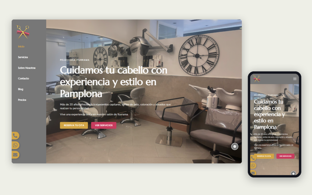 La web de Nueva Diffusion en ordenador y en móvil
