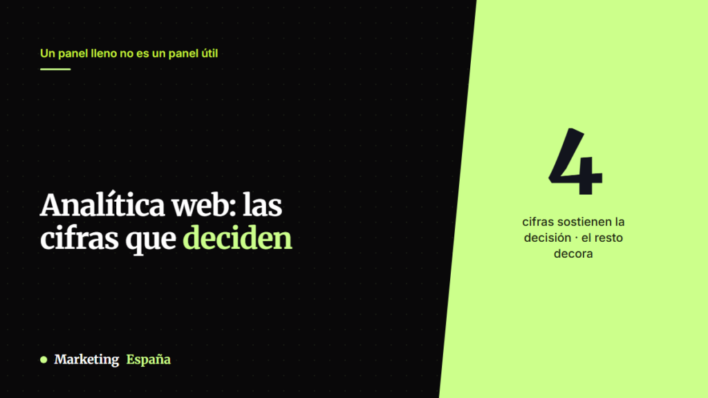 Analítica web para pymes: las 4 cifras que importan